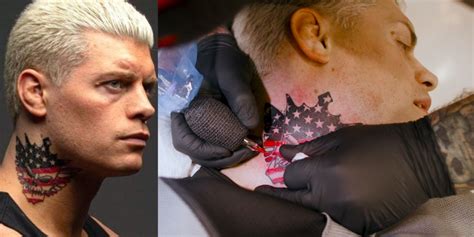 Former WWE Star Cody Rhodes Says Goodbye to Neck Tattoo